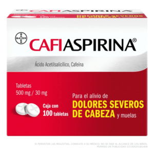 CAFIASPIRINA CJ/100 P/VTA INDIVIDUAL